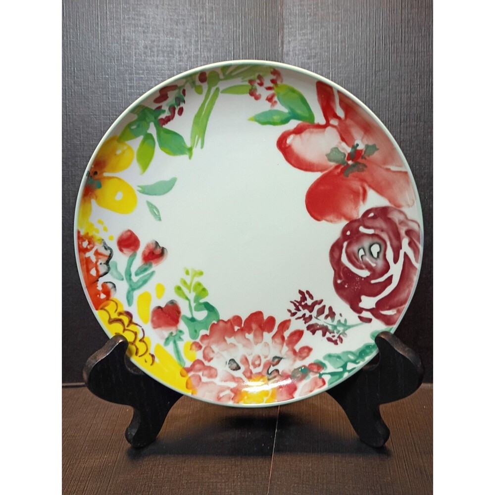 Threshold Joanna Gaines Corinna Floral Stoneware Salad Plate 8.5" EUC